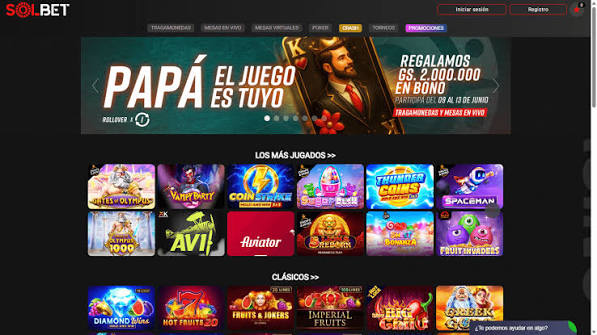 Beneficio de Solbet Paraguay: Oferta de invitación, apuestas y términos del establecimiento de juego